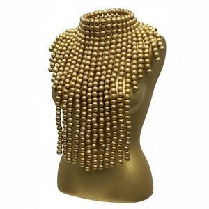 Beaded Neck Cascade Regalia ▪︎ Gold